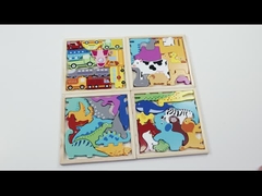 Educativo 3D Puzzles Impresos a medida de madera con tema animal creativo