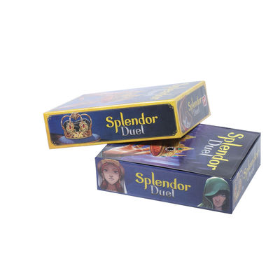 Impresión de mazos de cartas de juego con recubrimiento de plástico impermeable