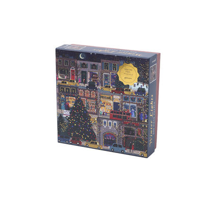 Un buen precio. OEM Puzzle de árbol de Navidad luminoso 500 piezas Tarjeta blanca en línea