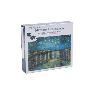 Un buen precio. 2000 piezas Impresos a medida Puzzles puzzles Serie de pinturas mundialmente famosas en línea