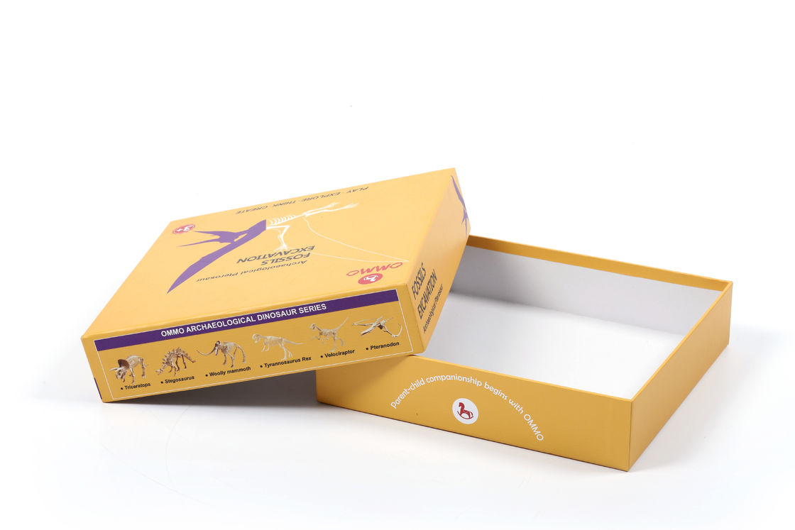 Caja de almacenamiento de juegos de cartón de madera rectangular para organizar el almacenamiento