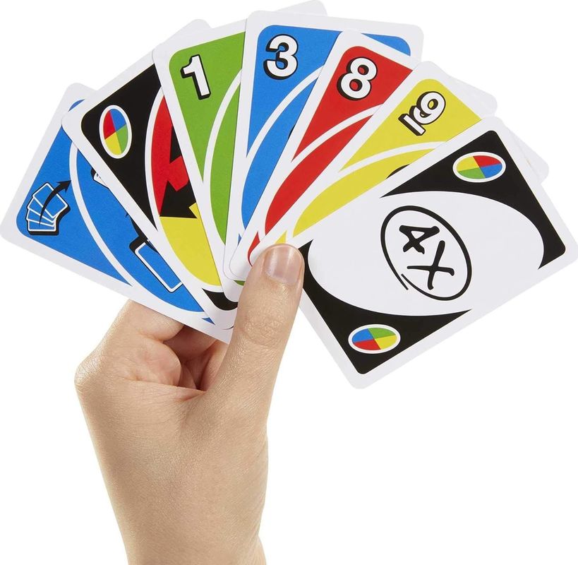 Colorido patrón de rompecabezas Juegos de cartas Deck de acabado suave con King Queen Jack Face Cards