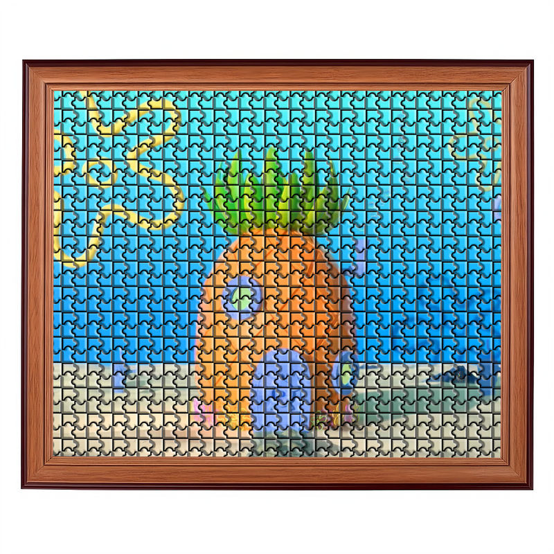 Puzzles impresos a medida a todo color para el tiempo de juego educativo y divertido