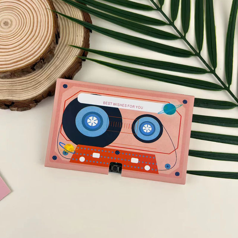 Impresión digital música automática creativa reproduciendo tarjetas de felicitación Impresión de papel con temas variados