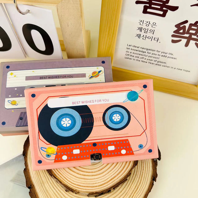 Impresión digital música automática creativa reproduciendo tarjetas de felicitación Impresión de papel con temas variados