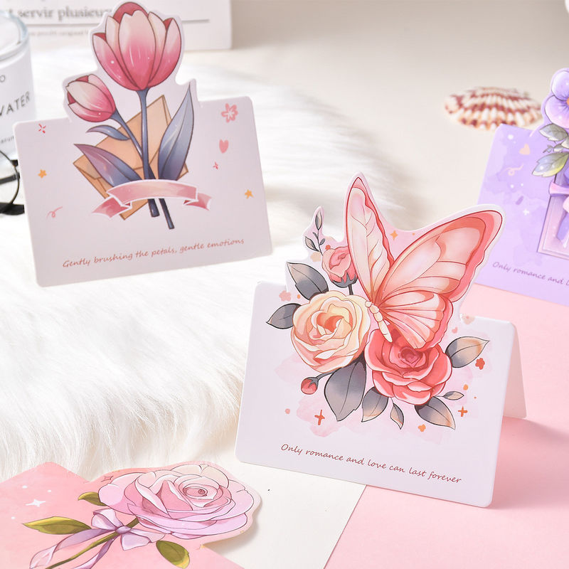Temas variados Artísticas 3D Mariposas Tarjetas de felicitación 8 onzas para colores variados