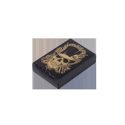 Un buen precio. Impresión personalizada de cartas de juego de PVC negro en línea
