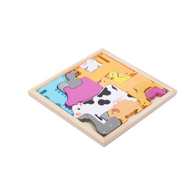 Educativo 3D Puzzles Impresos a medida de madera con tema animal creativo