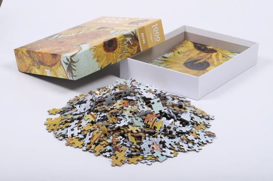 Dificultad intermedia Puzzle rectangular impreso personalizado con imagen y texto