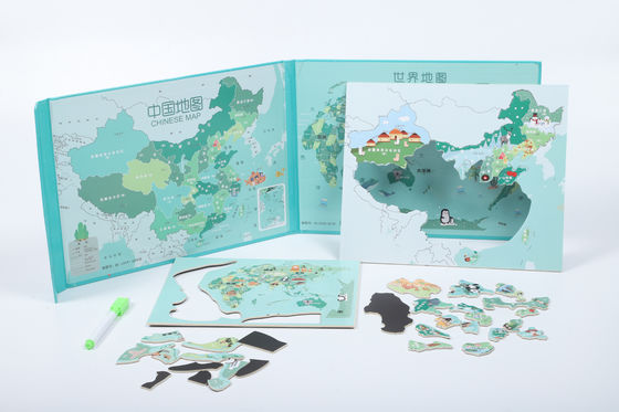 Puzzle educativo de cartón de China para preescolares