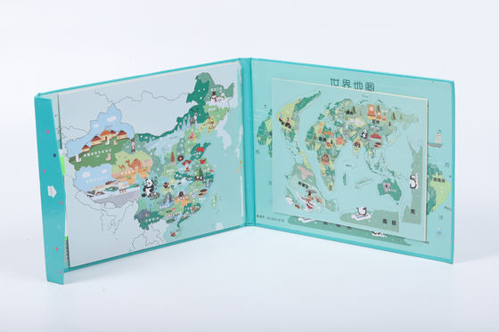 Mapa de la Tierra Magnético Jigsaw Puzzle Tablero Personalizado Para 3 Años