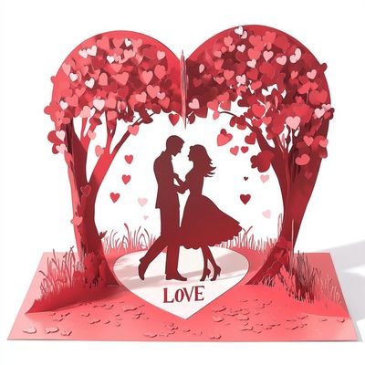 Un buen precio. Varios temas Papel Artístico Día de San Valentín Parejas Tarjetas de felicitación hechas de papel en línea